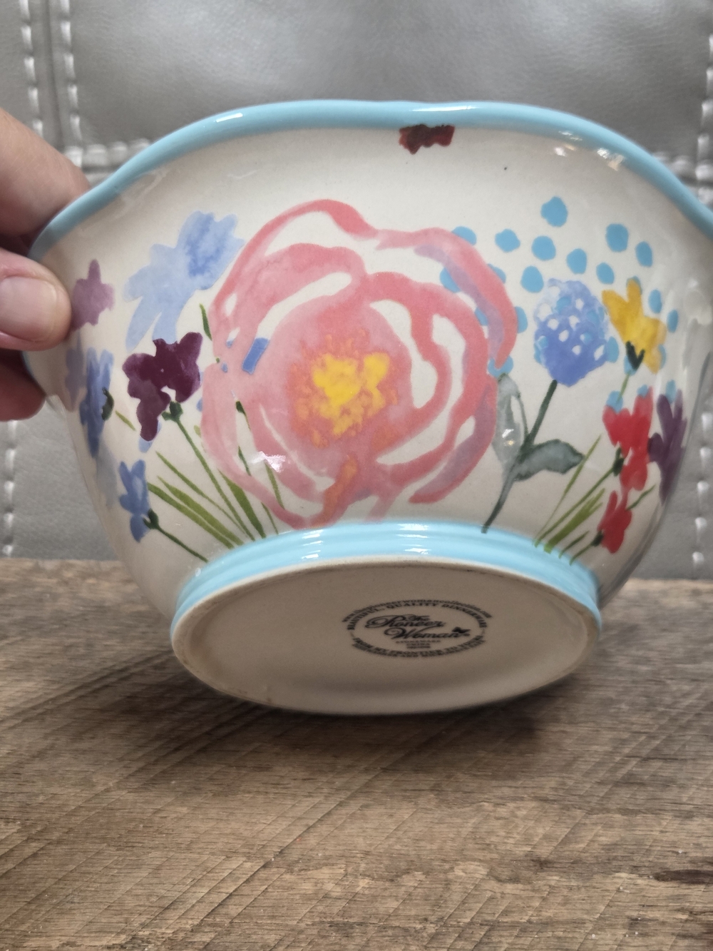 The Pioneer Woman "Celia" Pattern 6.75" Stoneware Soup and Cereal Bowl Bin 1J